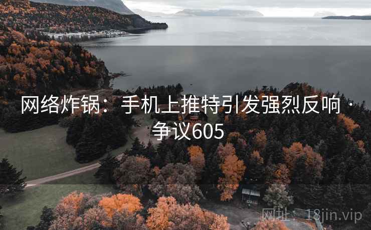 网络炸锅：手机上推特引发强烈反响 · 争议605  第1张